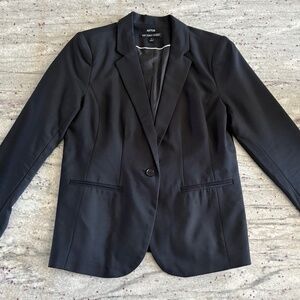 Apt 9 Womens The Torie Jacker Black one-button Stretch Blazer, Size 10